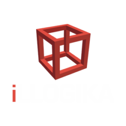 iLLogika red and white logo
